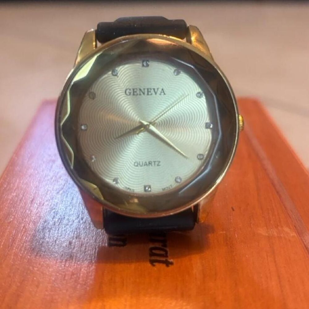 Geneva Men's Gold and Brown Watch